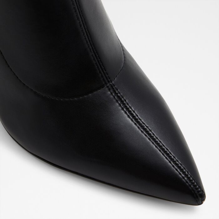 Botines en negro, tacón bloque - FIGTREE