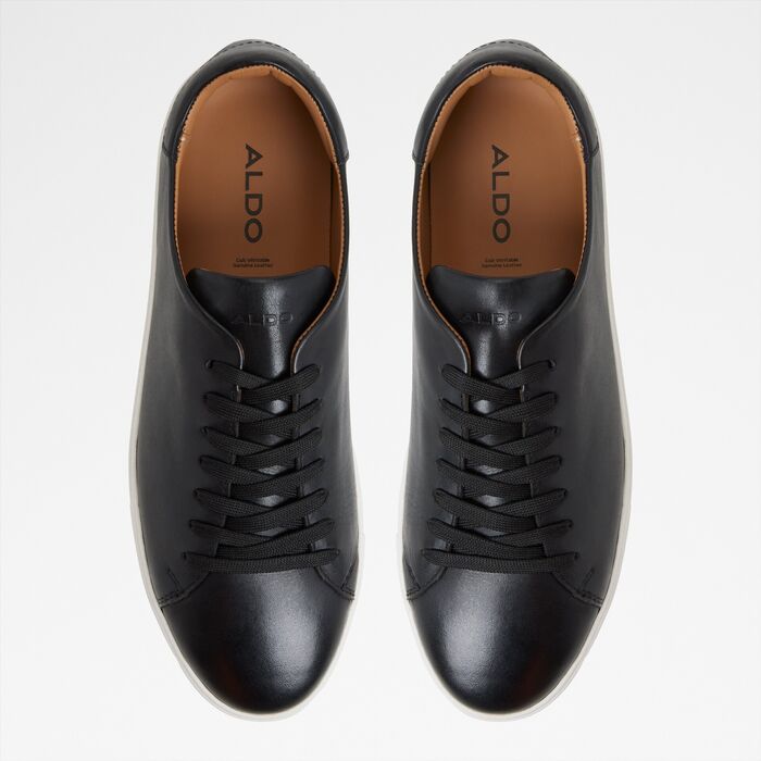 Zapatillas en piel negro - FONZO