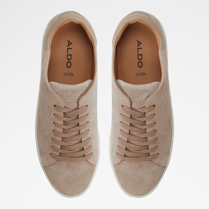 Zapatillas en piel beige - FONZO
