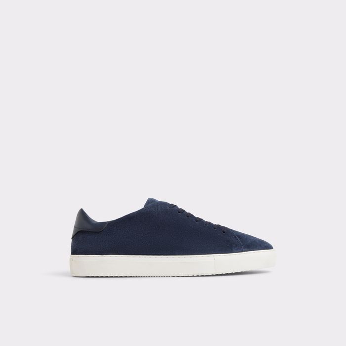 Zapatillas en piel azul marino - FONZO