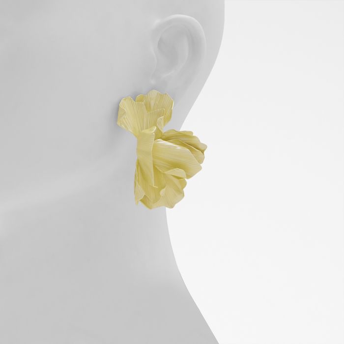 Pendientes largos en amarillo - FRANGINA