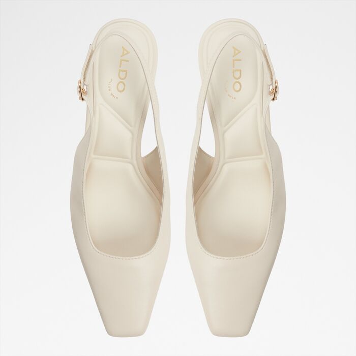 Sapatos em branco cru, salto fino - GABRIELLIE