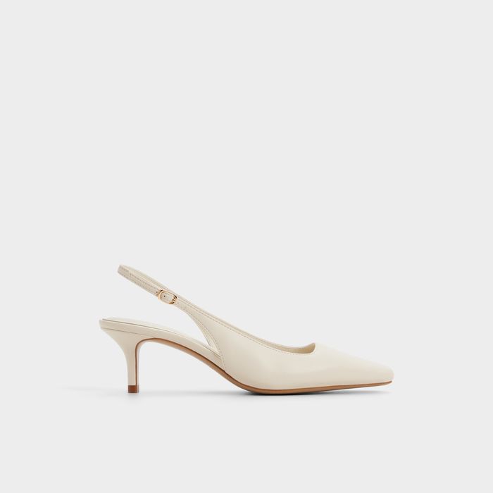 Sapatos em branco cru, salto fino - GABRIELLIE
