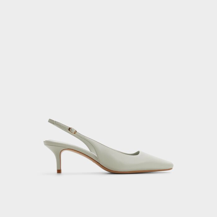 Sapatos em verde, salto fino - GABRIELLIE