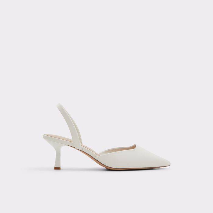 Sapatos em branco, salto em funil - GAVEDESSI