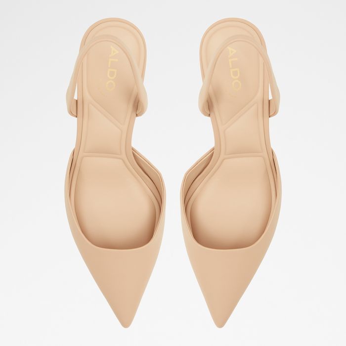 Zapatos de salón en beige, tacón embudo - GAVEDESSI