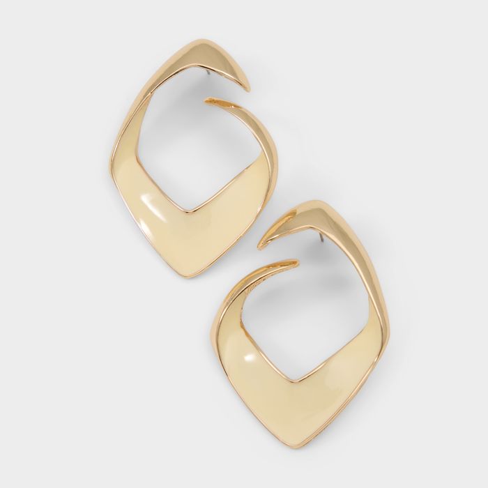 Brincos longos em dourado - GEOLIARI
