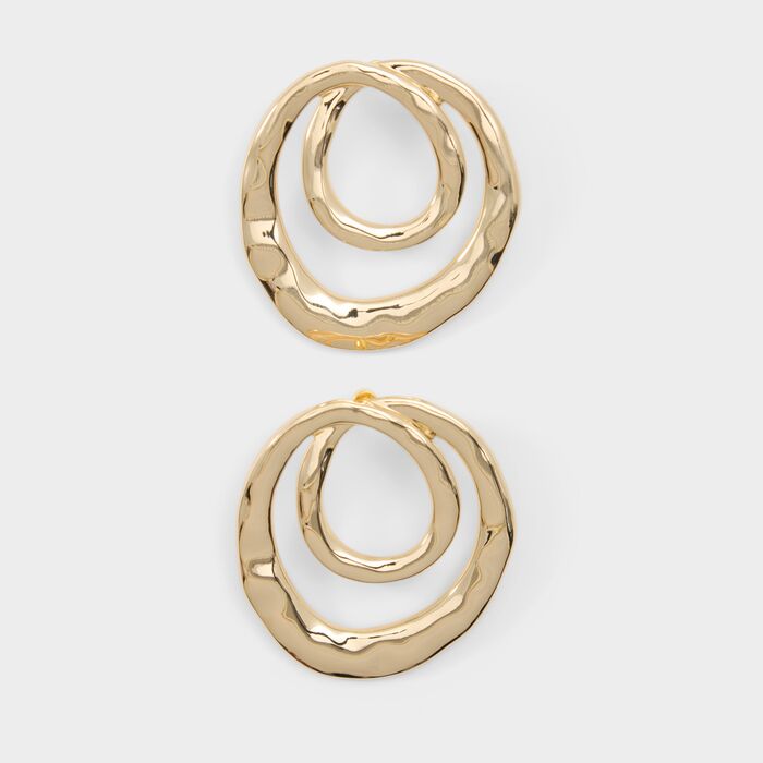 Pendientes largos en oro - GLEEMA