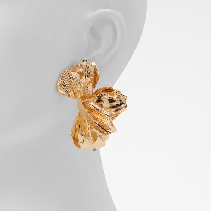 Pendientes largos en oro - GLOWE