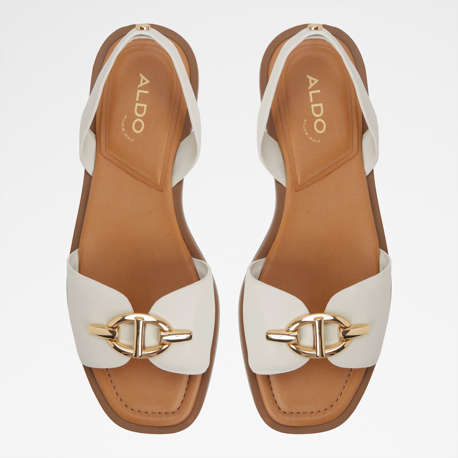 Sandalias planas para mujer en blanco GOASSI121002043 ALDO España