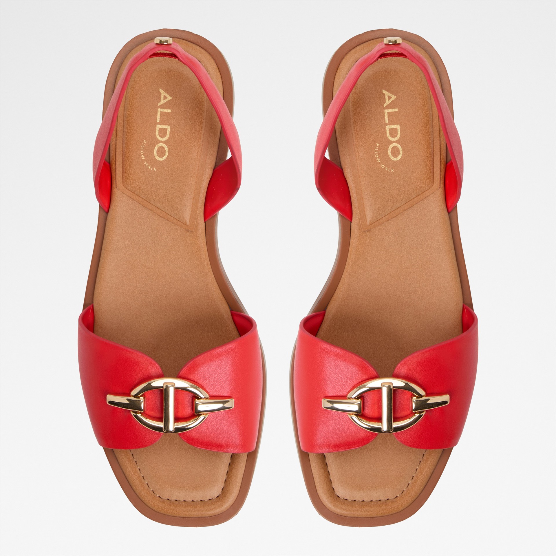 Sandalias planas para mujer en rojo GOASSI610002043 ALDO España