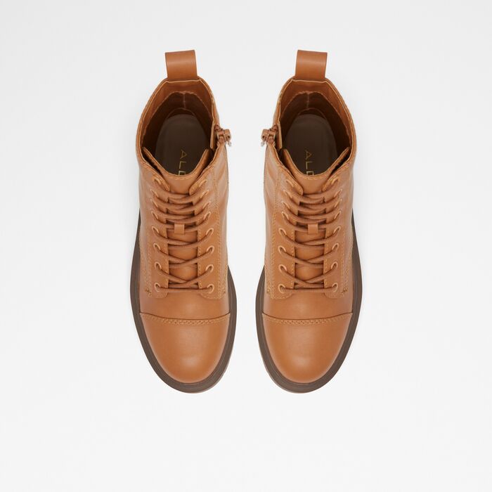 Botines planos en coñac - GOER