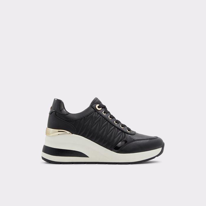 Zapatillas de cuña en negro - GRADSKIY