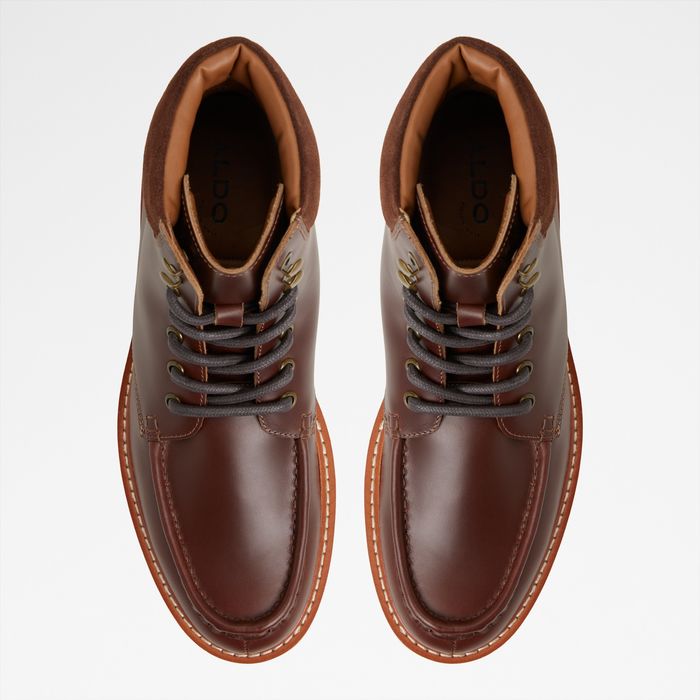 Botas em pele castanho - GRIER