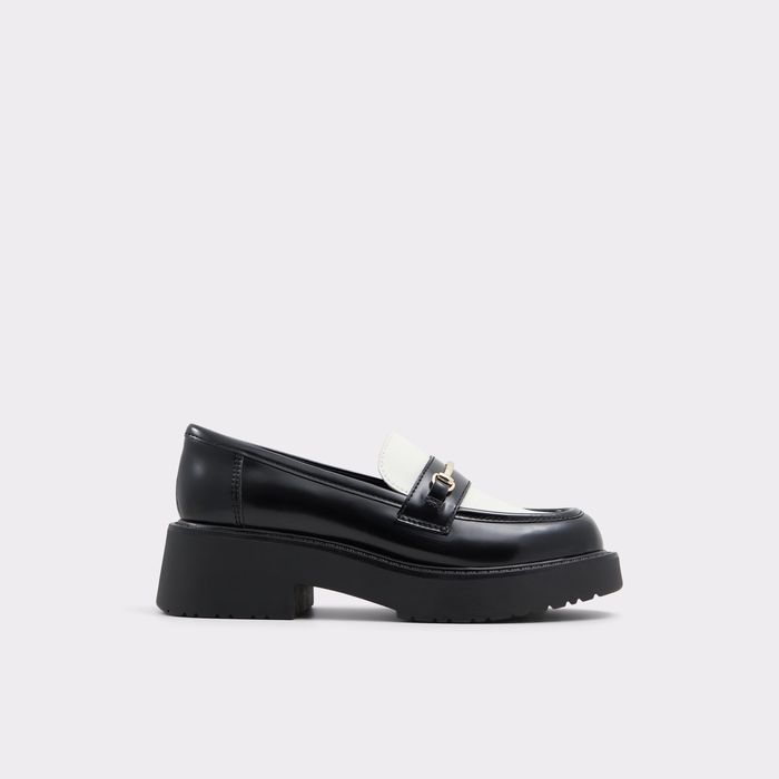 Mocassins rasos em preto e branco - GRUNDGENS