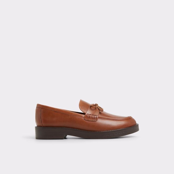 Mocasines planos en piel coñac - GWAJAR