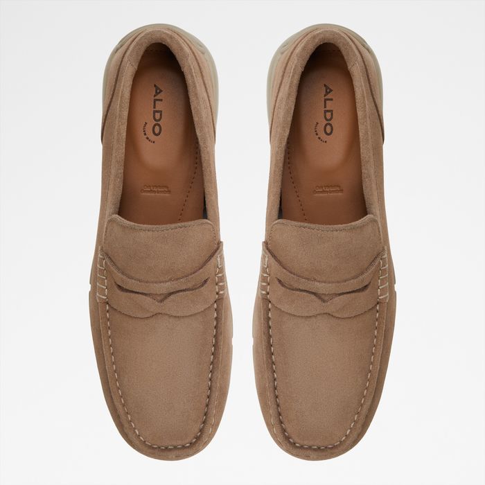 Mocasines en piel beige - GWUD-IN