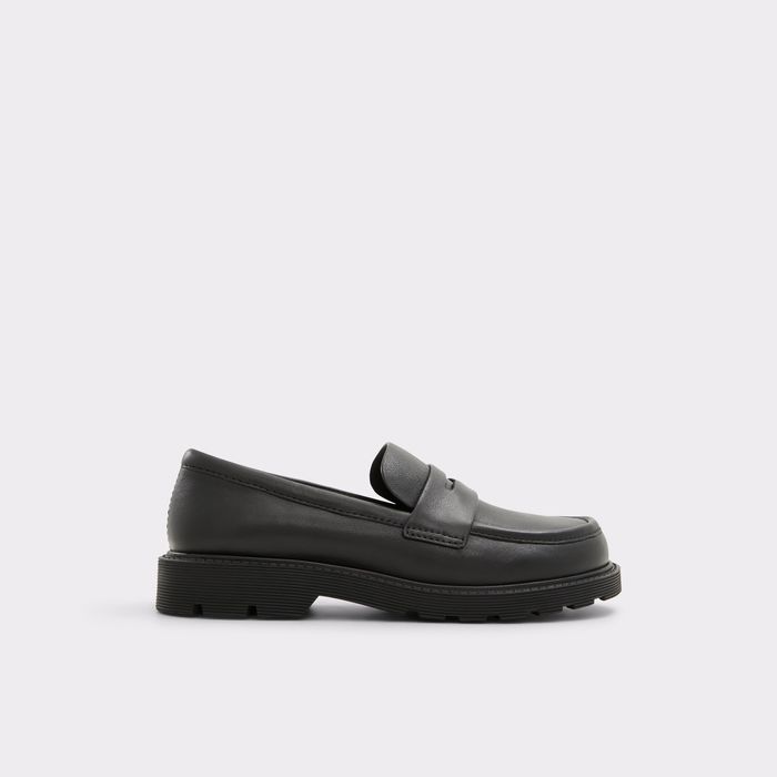 Mocasines planos en piel negro - HARMONYX