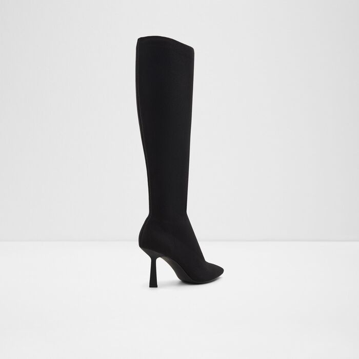 Botas em preto, salto fino - HELAGAN