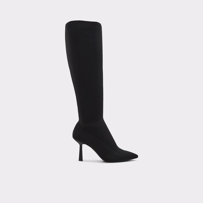 Botas em preto, salto fino - HELAGAN