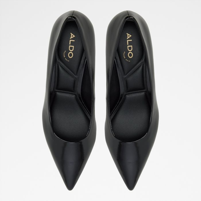 Zapatos de salón en negro, tacón embudo - HENNLEE