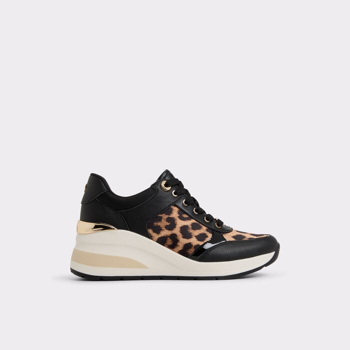Zapatillas de cuña en negro - ICONISTEP