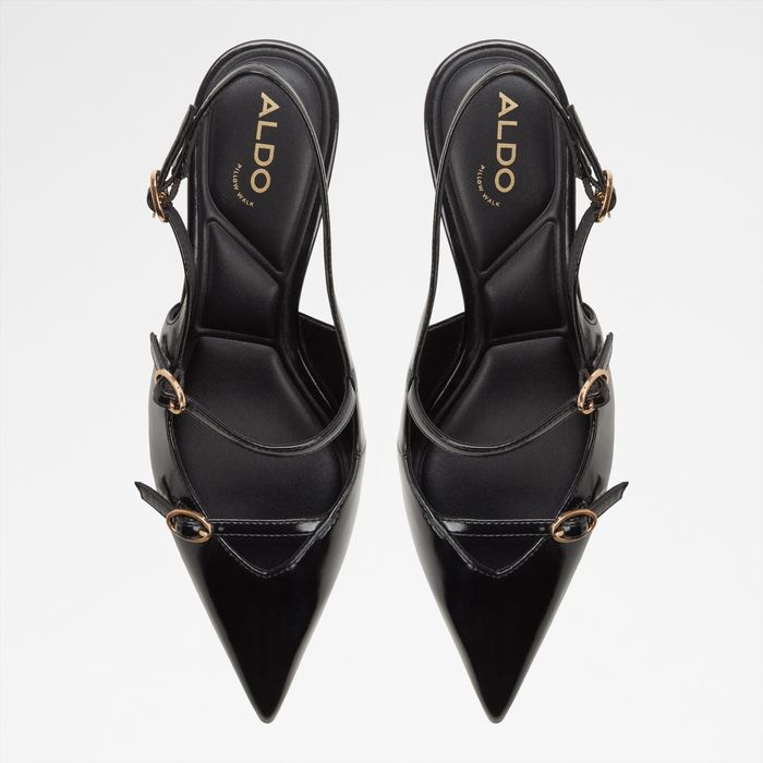 Zapatos de salón en negro, tacón embudo - JACQUIE