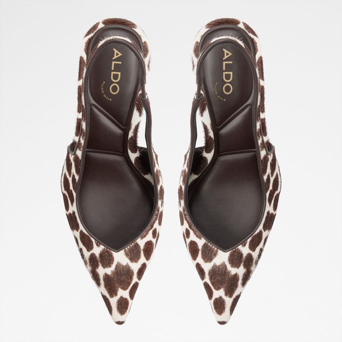 Sapatos de cunha em pele castanho - JENADINE