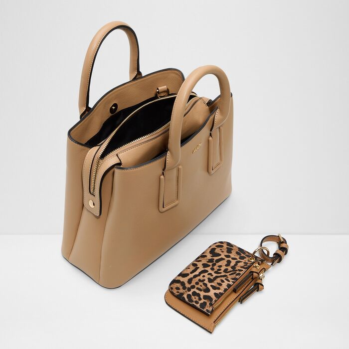 Bolso de mano en coñac - JEYNNA