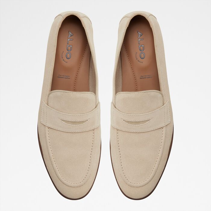 Mocassins em pele bege - JOURNEY