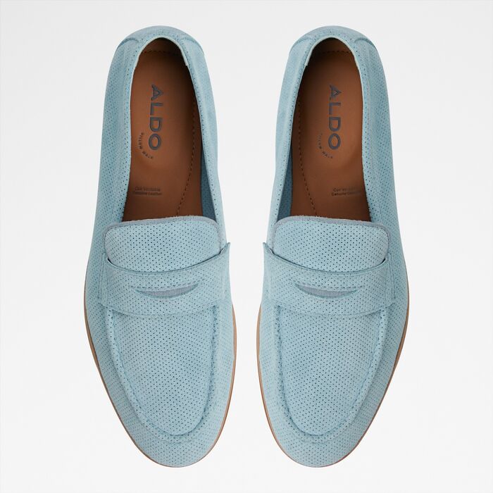 Mocasines en piel turquesa - JOURNEY