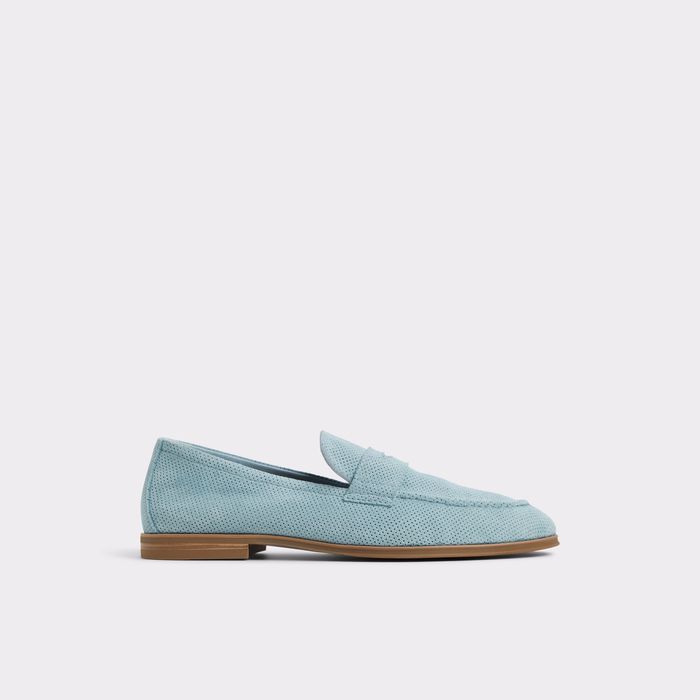 Mocasines en piel turquesa - JOURNEY