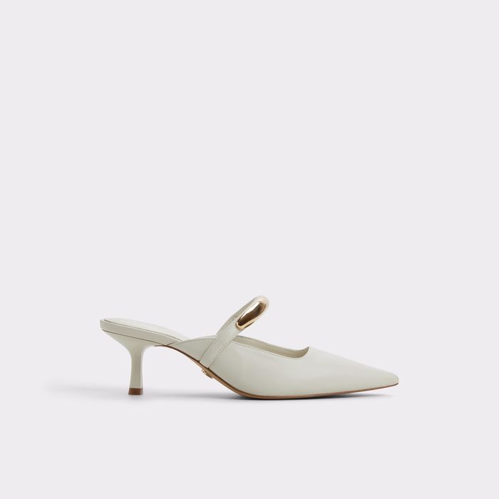 Zapatos de salón en blanco, tacón de aguja - KAILIDDA