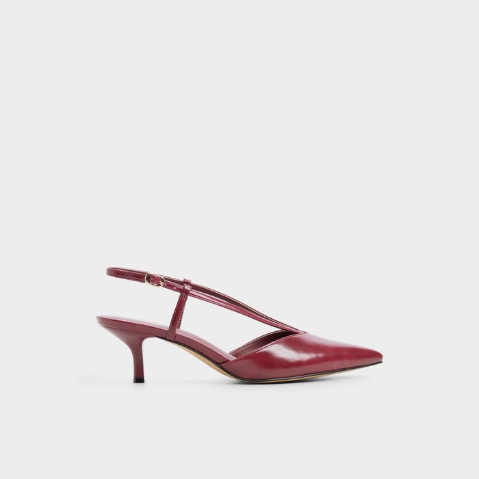 Sapatos em verniz bordô, salto fino - KAYLIN