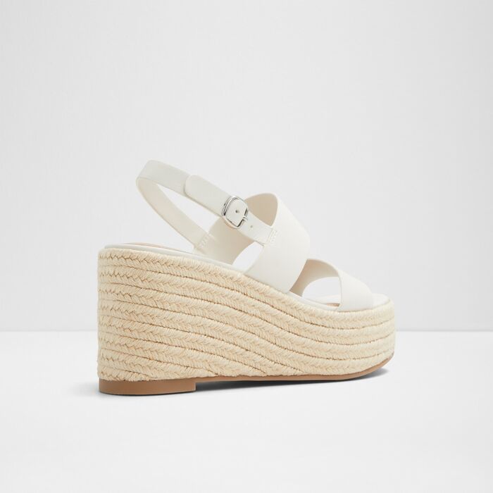 Sandalias de cuña en blanco - KEONI