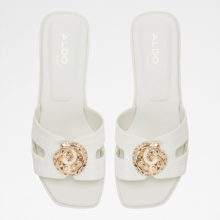 Sandalias planas en blanco - KHALI
