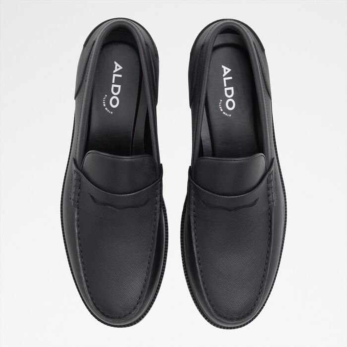 Mocassins em pele preto - KIERAN