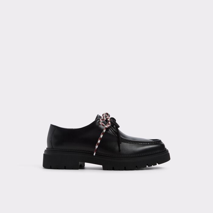Zapatos de cordones en piel barniz negro - KYLAN