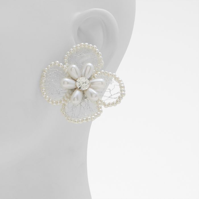 Brincos longos em branco - LACE