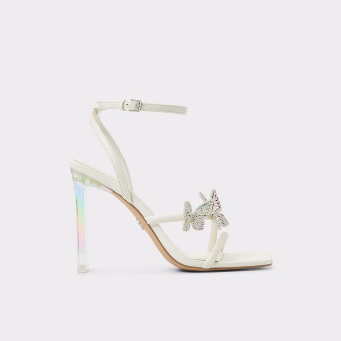 Sandalias en blanco, tacón bloque - LAYLIA