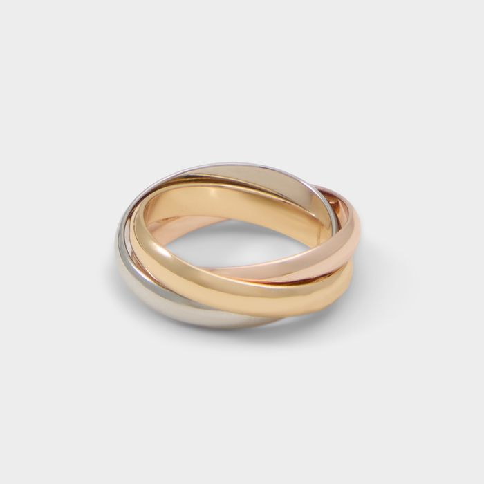 Anel em dourado, prateado e rosa dourado - LINKE