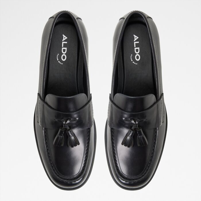 Mocasines en piel negro - LIONEL