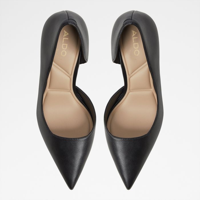 Zapatos de salón en negro, tacón embudo - LIVIANNA
