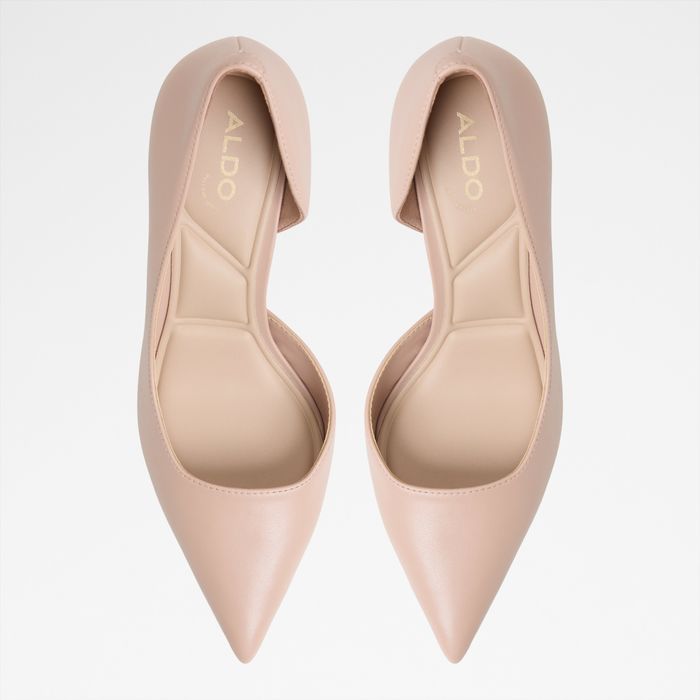 Zapatos de salón en beige, tacón embudo - LIVIANNA