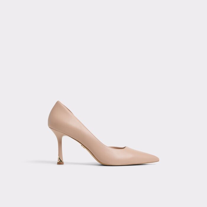Zapatos de salón en beige, tacón embudo - LIVIANNA