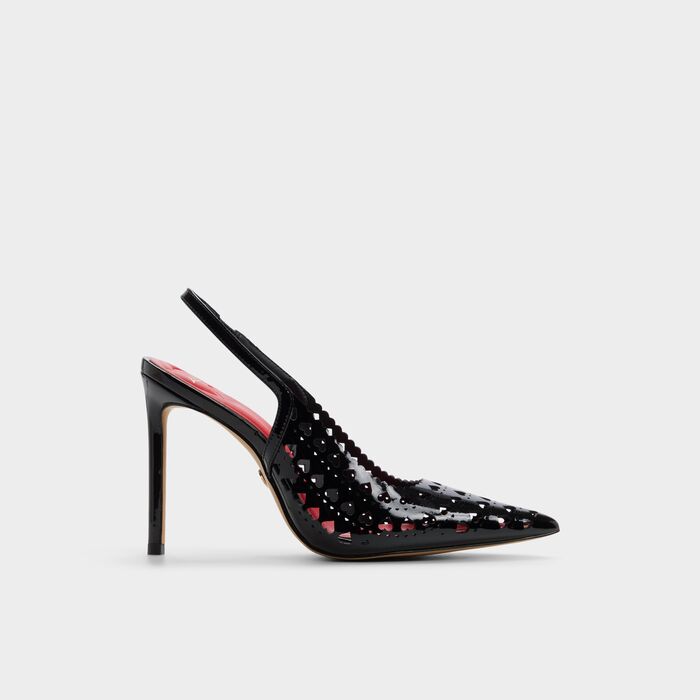 Zapatos de salón en negro, tacón de aguja - LOVESLING