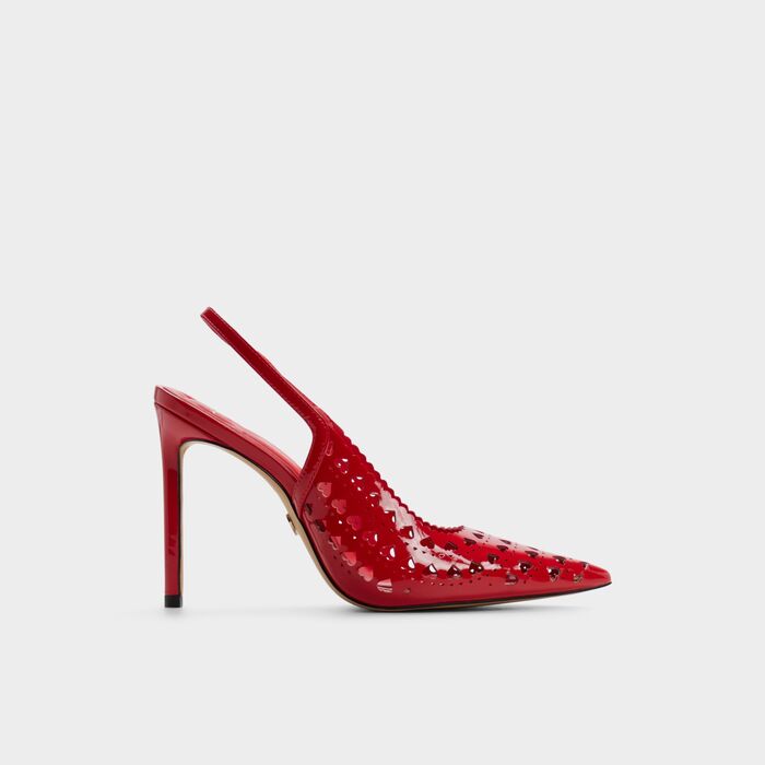 Zapatos de salón en rojo, tacón de aguja - LOVESLING