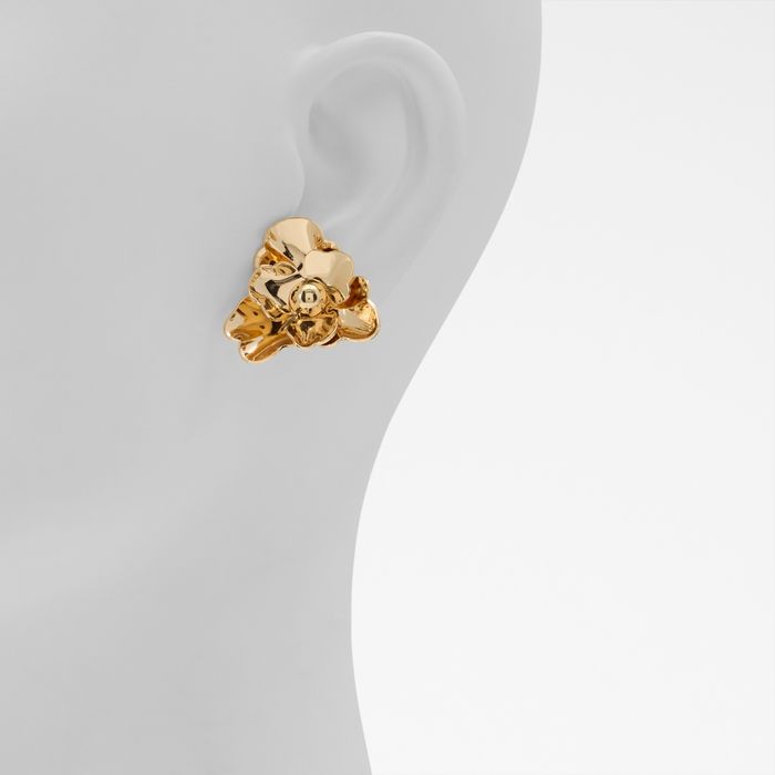 Pendientes cortos en oro - LUCCYYMINI