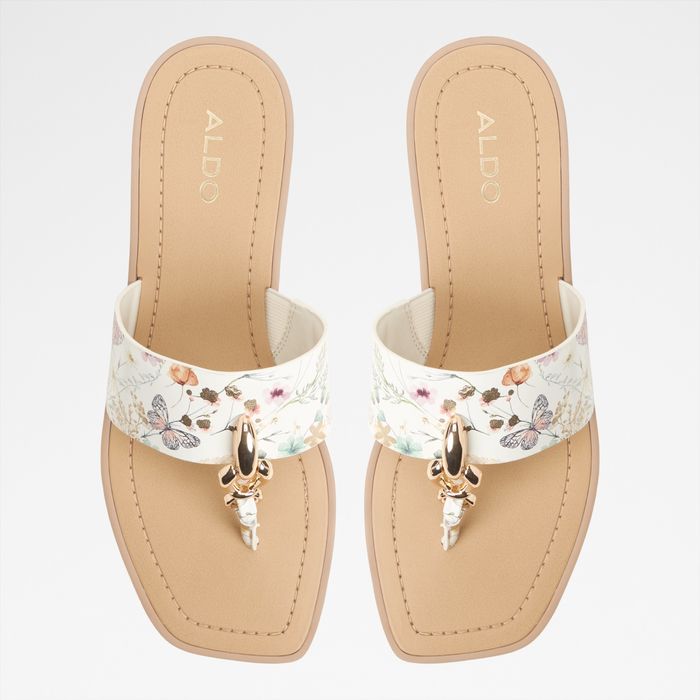 Sandalias planas en blanco - MADALINE