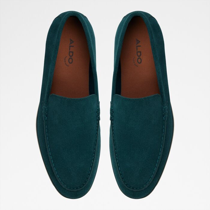 Mocassins em pele verde - MARINER